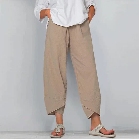 Sadie - Baumwoll-Leinen-Hose Für Damen