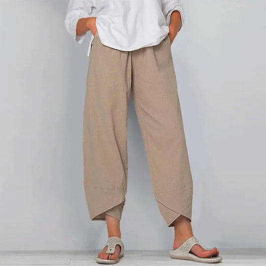 Sadie - Baumwoll-Leinen-Hose Für Damen