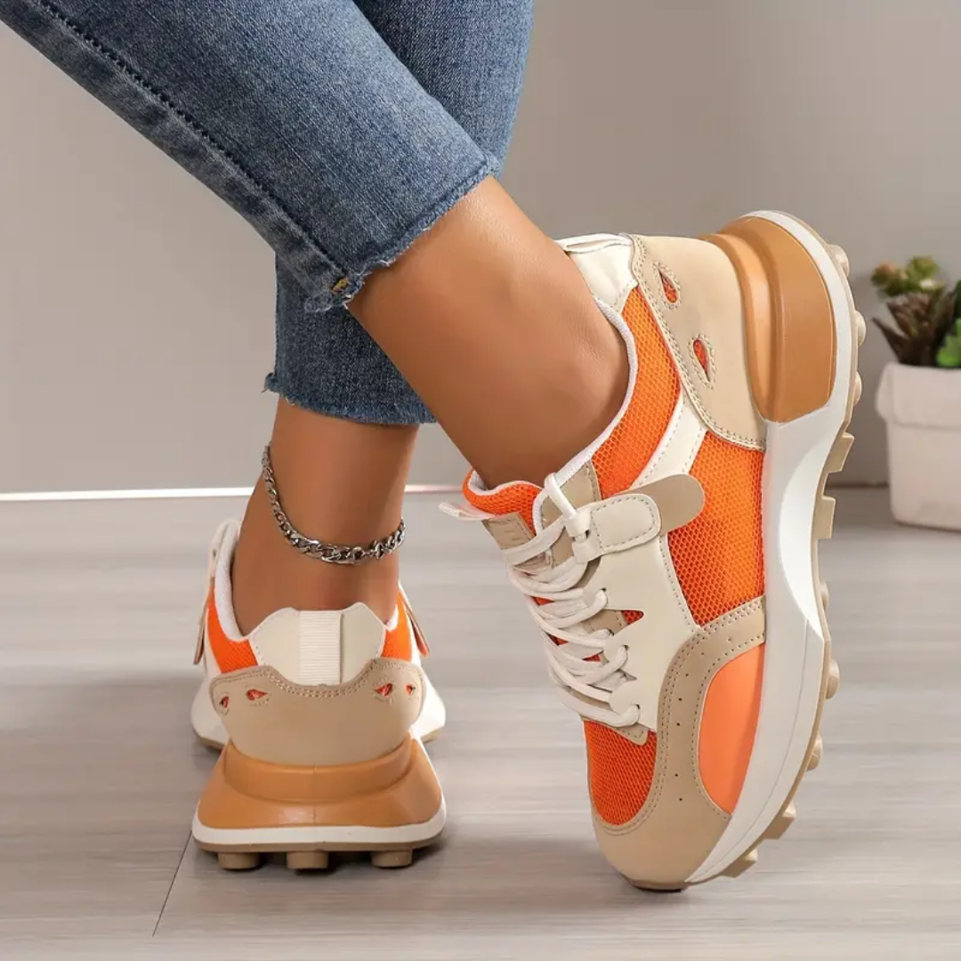 Freya - Damen Plateau Turnschuhe