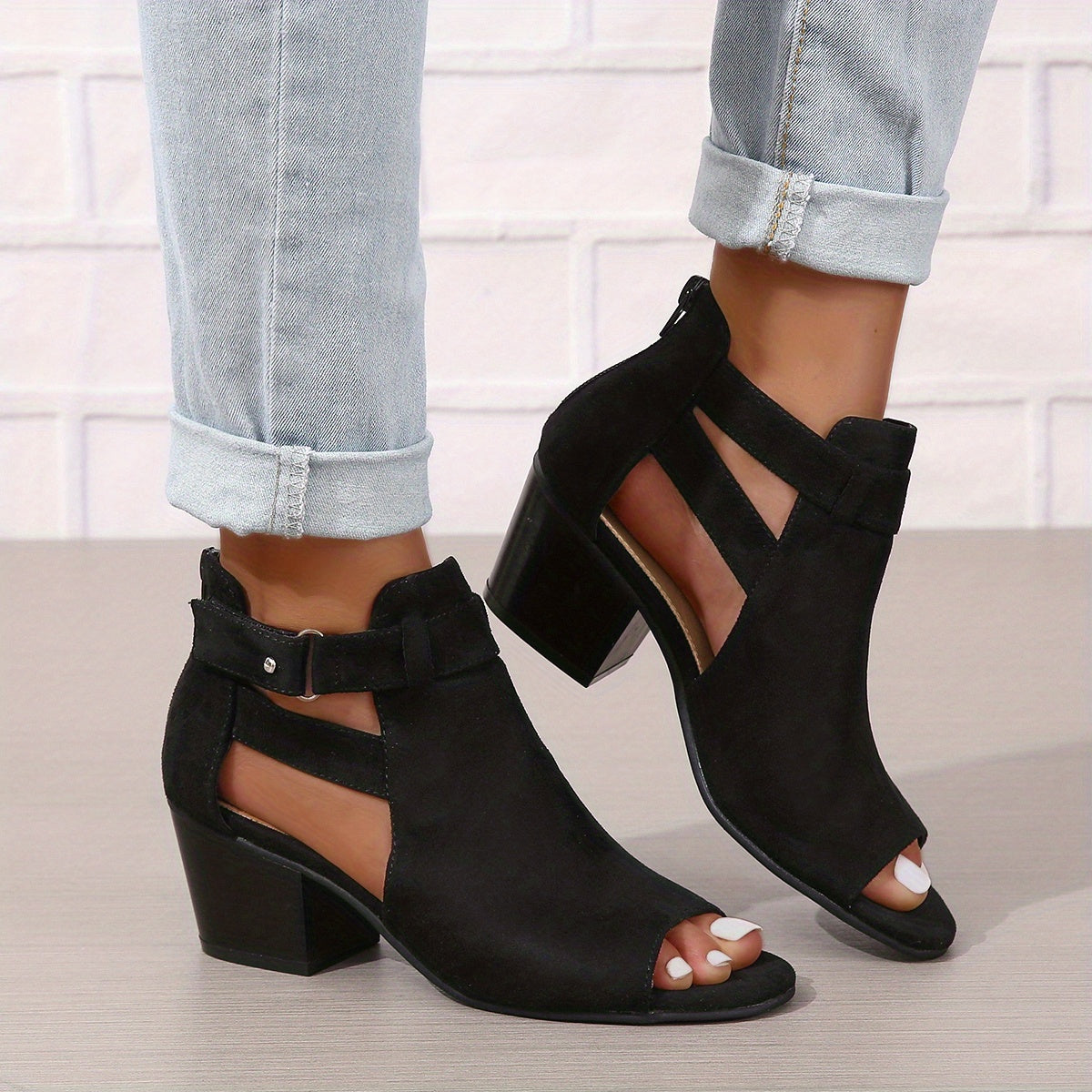 Charleen -  Damen-Sandalen mit klobigen Absätzen