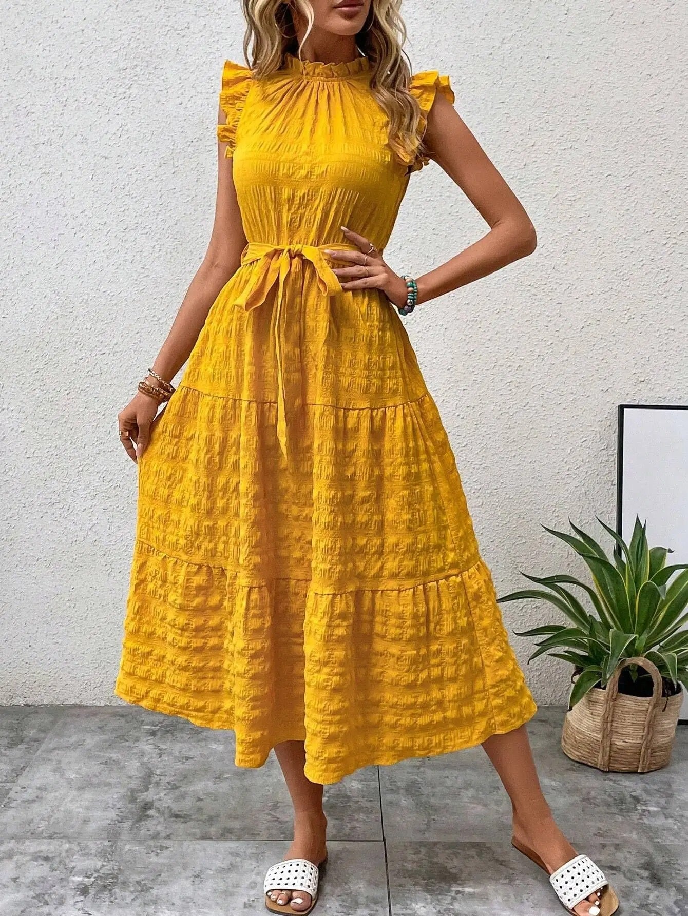Charlotte | Elegantes Midi-Sommerkleid