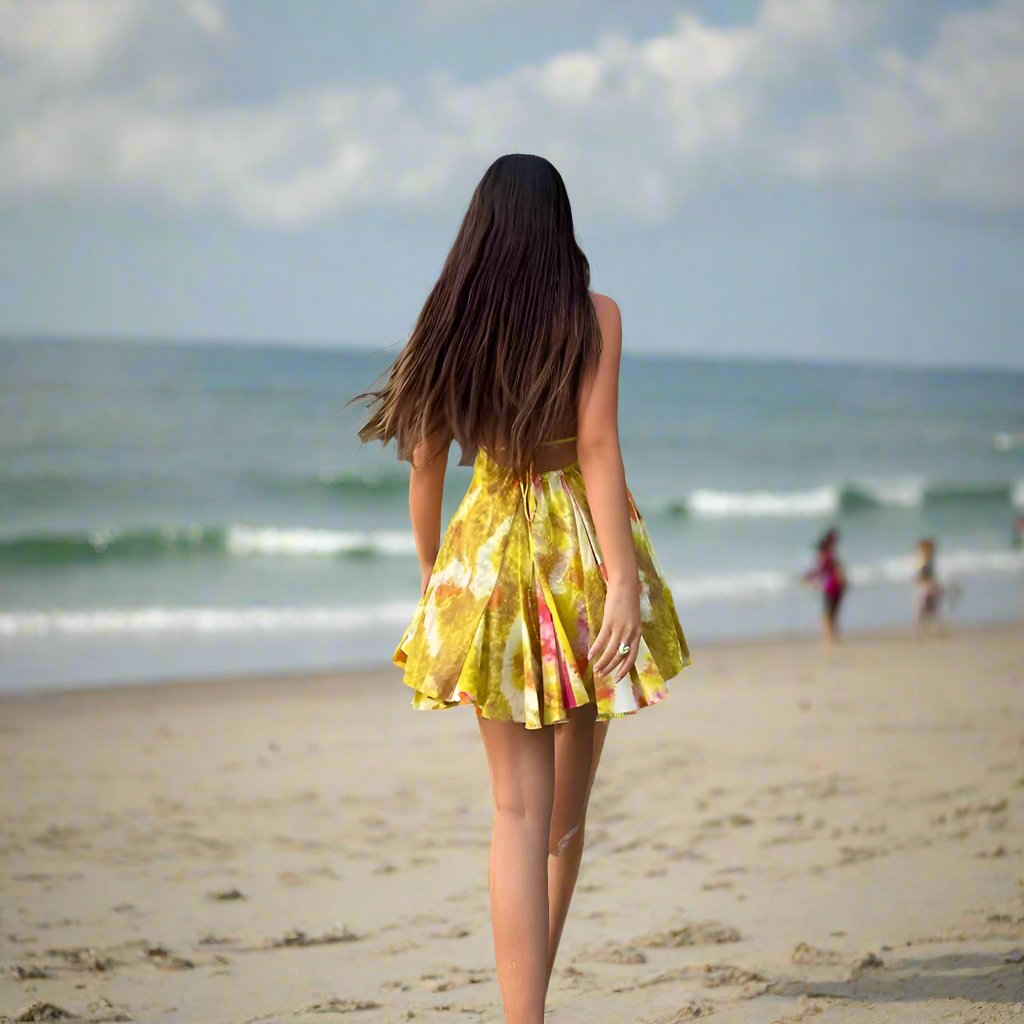 Estella | Tropical Print Rückenfrei für Frauen