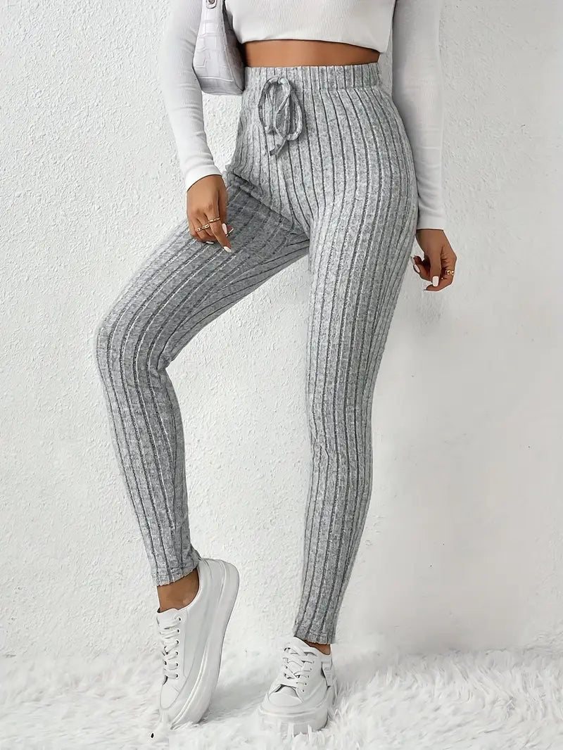 Athena - Hochelastische gerippte Damen-Leggings