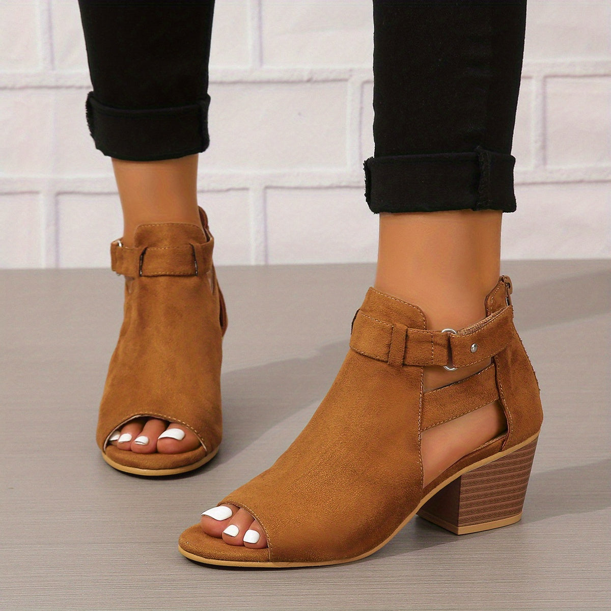 Charleen -  Damen-Sandalen mit klobigen Absätzen