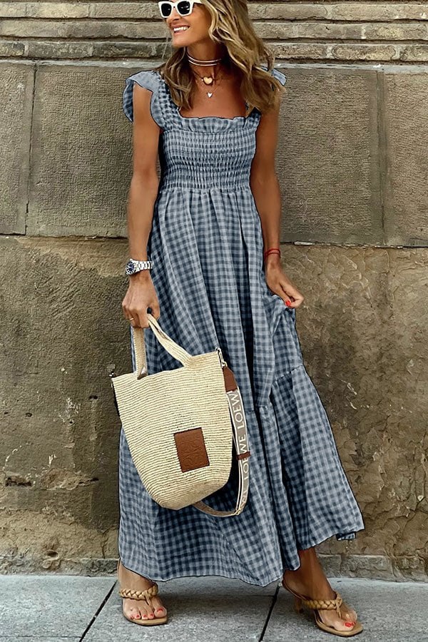 Hallie - Gestreiftes Maxikleid für Frauen