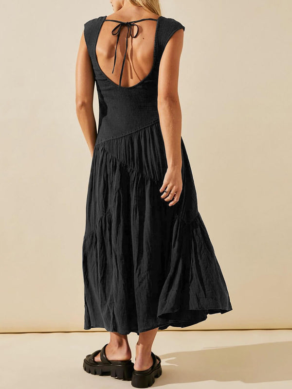 Niomi | Boho-Maxikleid mit quadratischem Ausschnitt