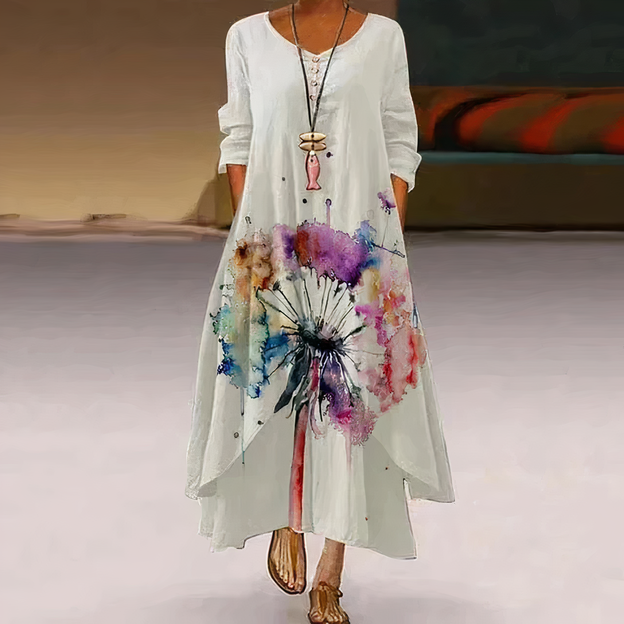 Kylie | Elegantes Damen-Sommerkleid aus Baumwolle