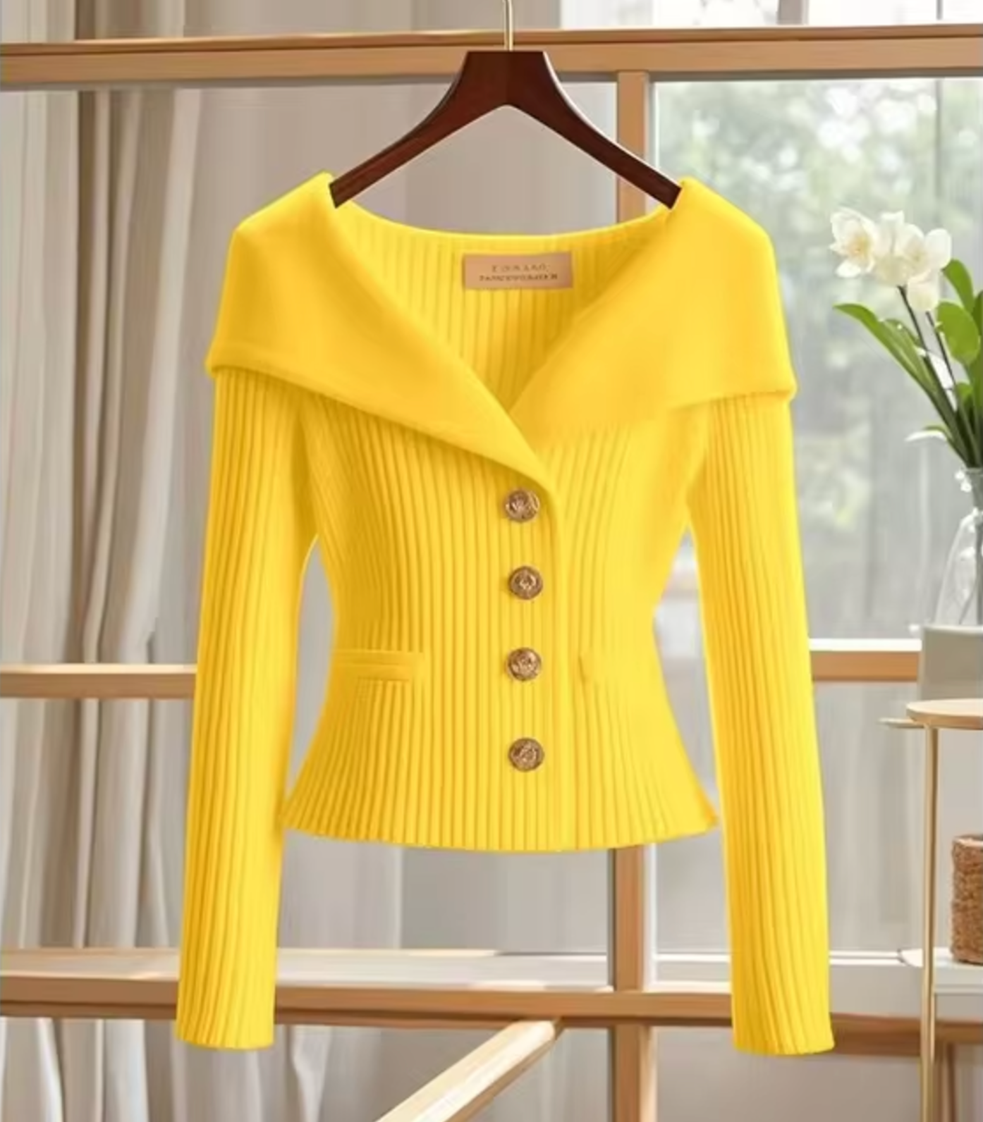 Haven – Gestrickte kurze Strickjacke