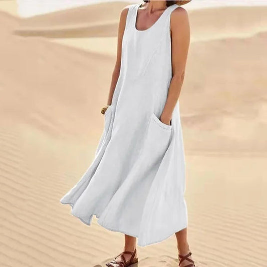 Martha | Elegantes und bequemes Leinenkleid für Frauen