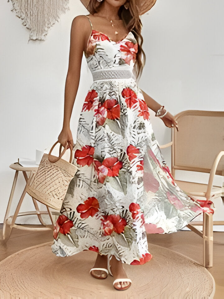 Margaret | Elegantes ärmelloses geteiltes Kleid für Frauen