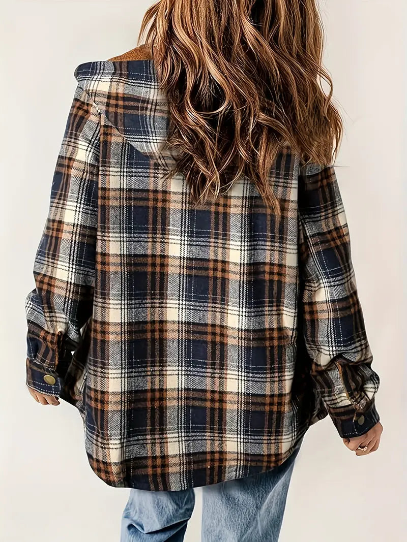 Emma | Karierter Reißverschluss-Jacke