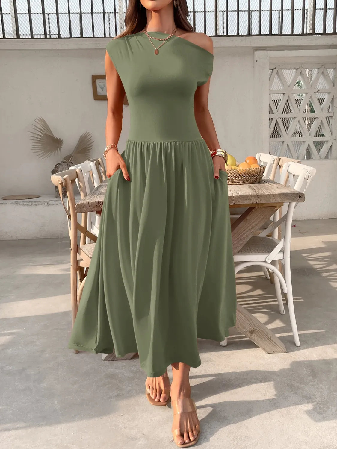 Miriam - Elegantes One-Shoulder-Kleid