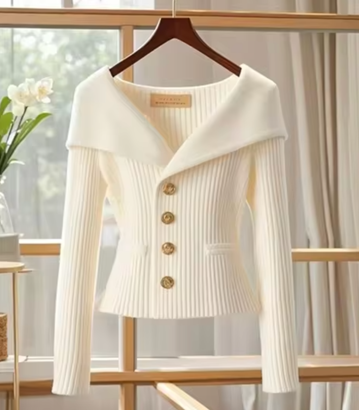Haven – Gestrickte kurze Strickjacke