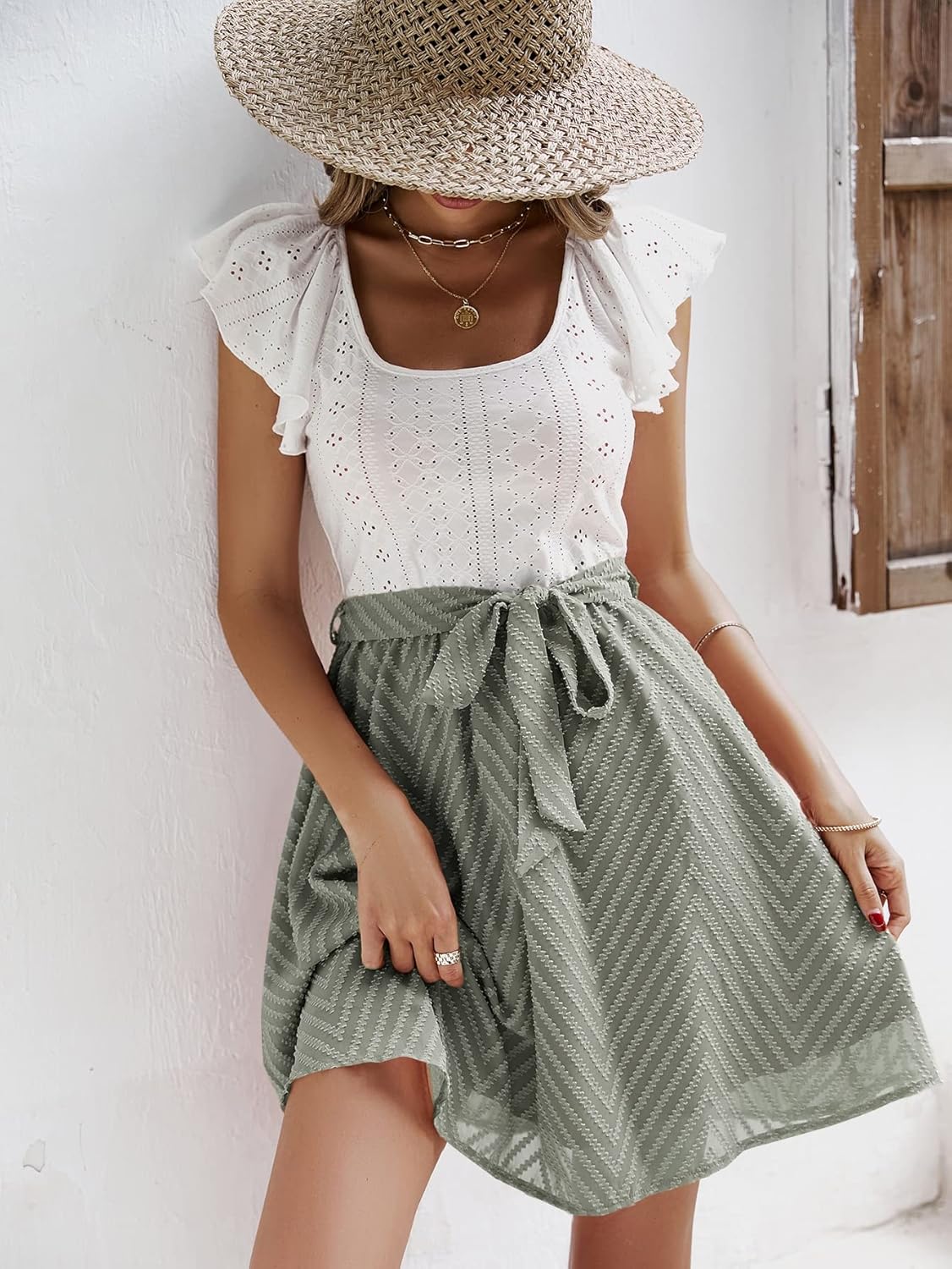 Felicidad - Sommerkleid mit Spitzenärmeln