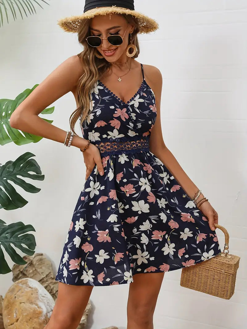 Grace | Stylisches Minikleid mit Blumenmuster für Frauen