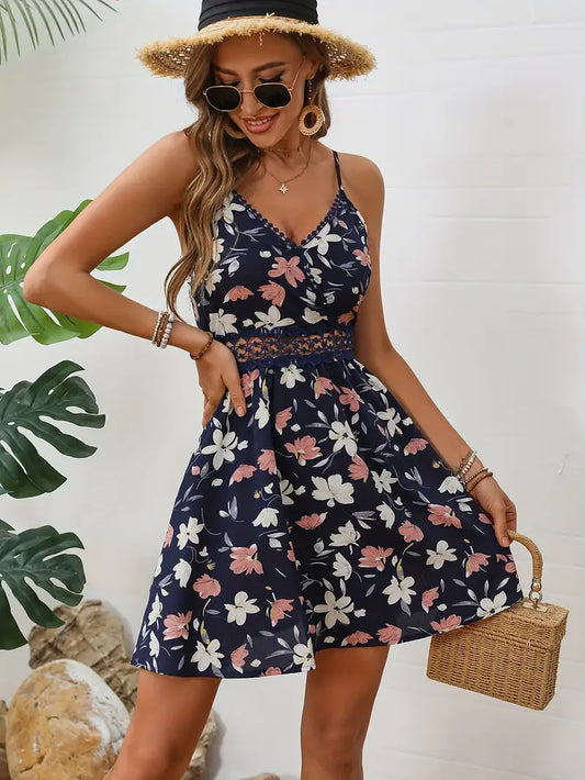 Grace | Stylisches Minikleid mit Blumenmuster für Frauen