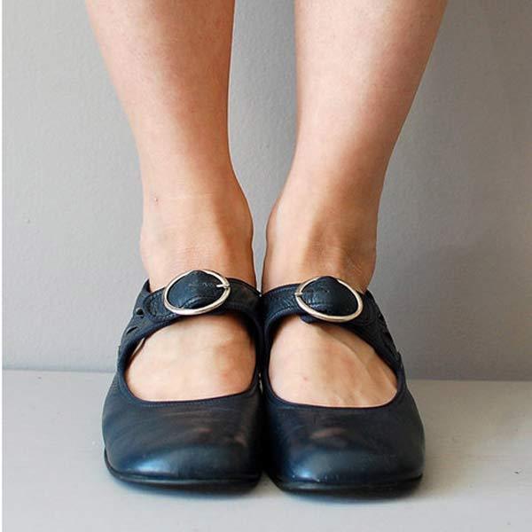 Belinda | Vintage orthopädische Schuhe mit runder Zehe