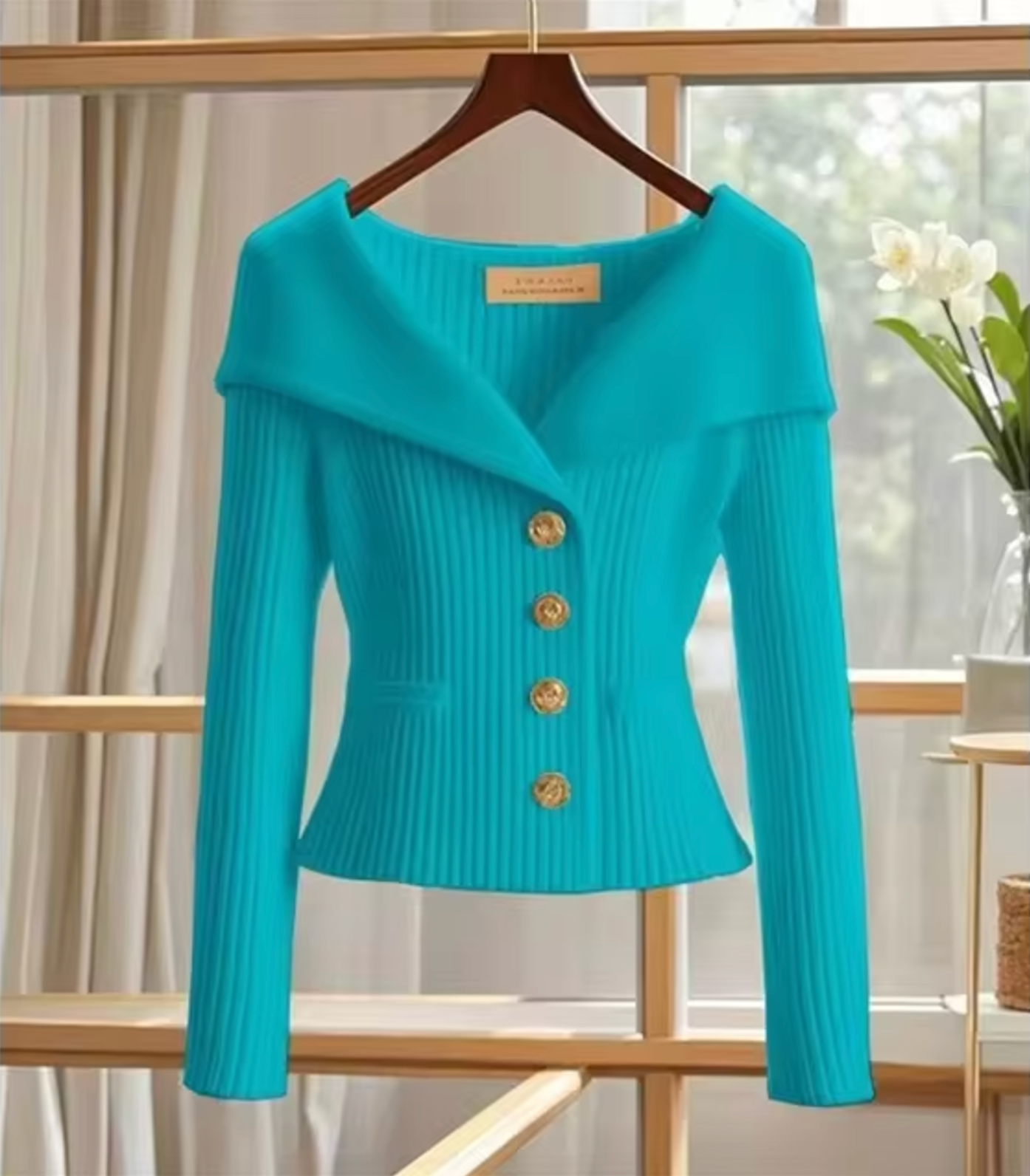 Haven – Gestrickte kurze Strickjacke