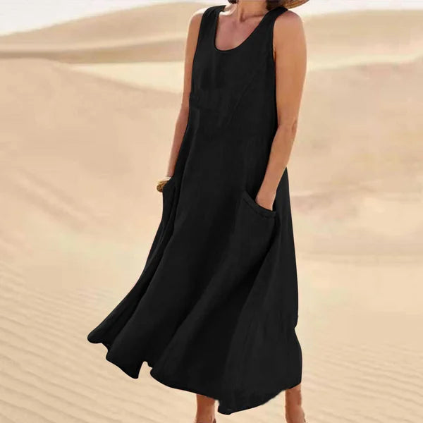Martha | Elegantes und bequemes Leinenkleid für Frauen