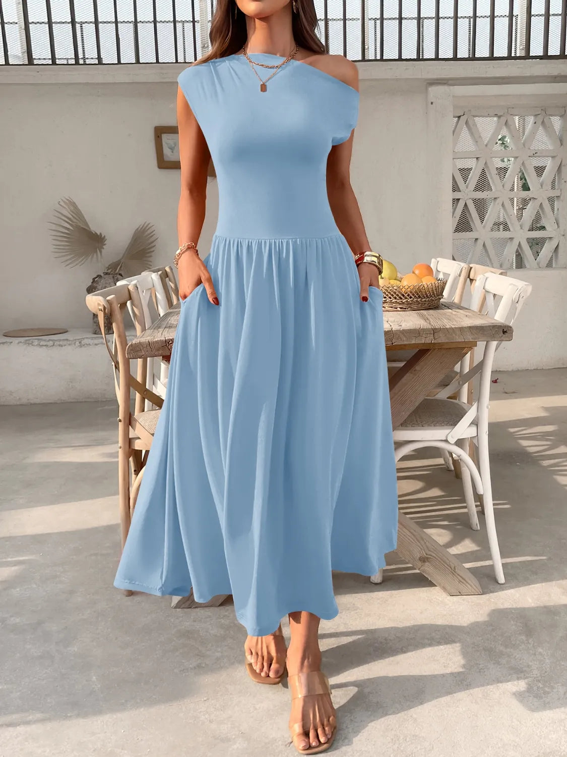 Miriam - Elegantes One-Shoulder-Kleid