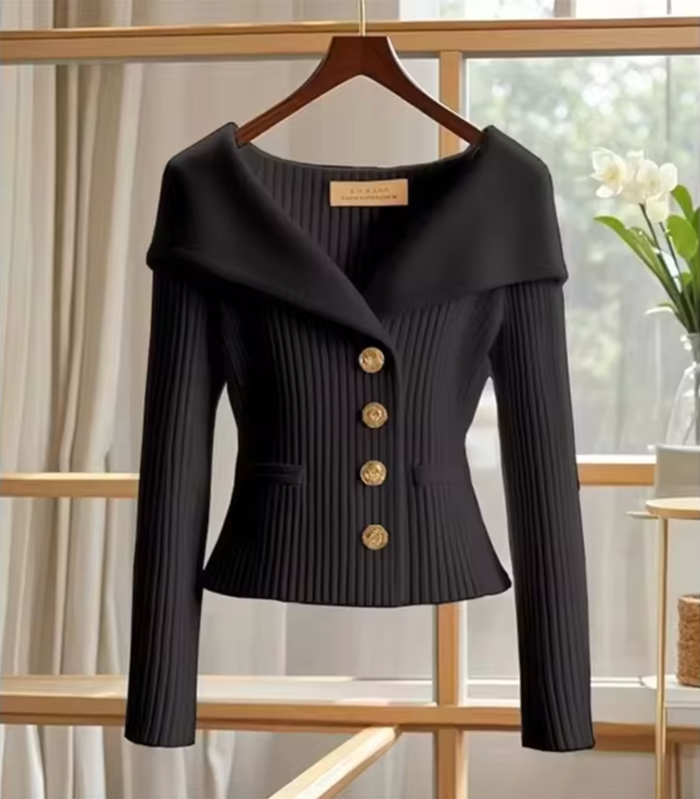 Haven – Gestrickte kurze Strickjacke