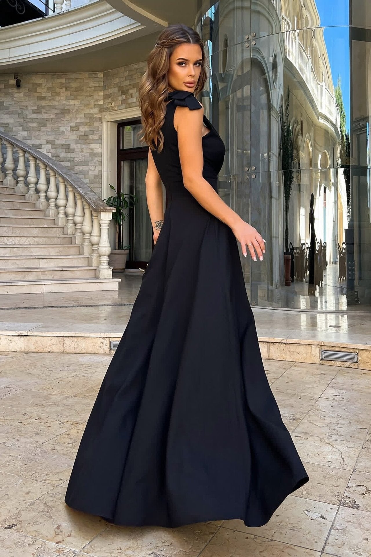 Bronya | Sommer Neue V-Ausschnitt Sexy Spaghetti Strap Ärmelloses Partykleid