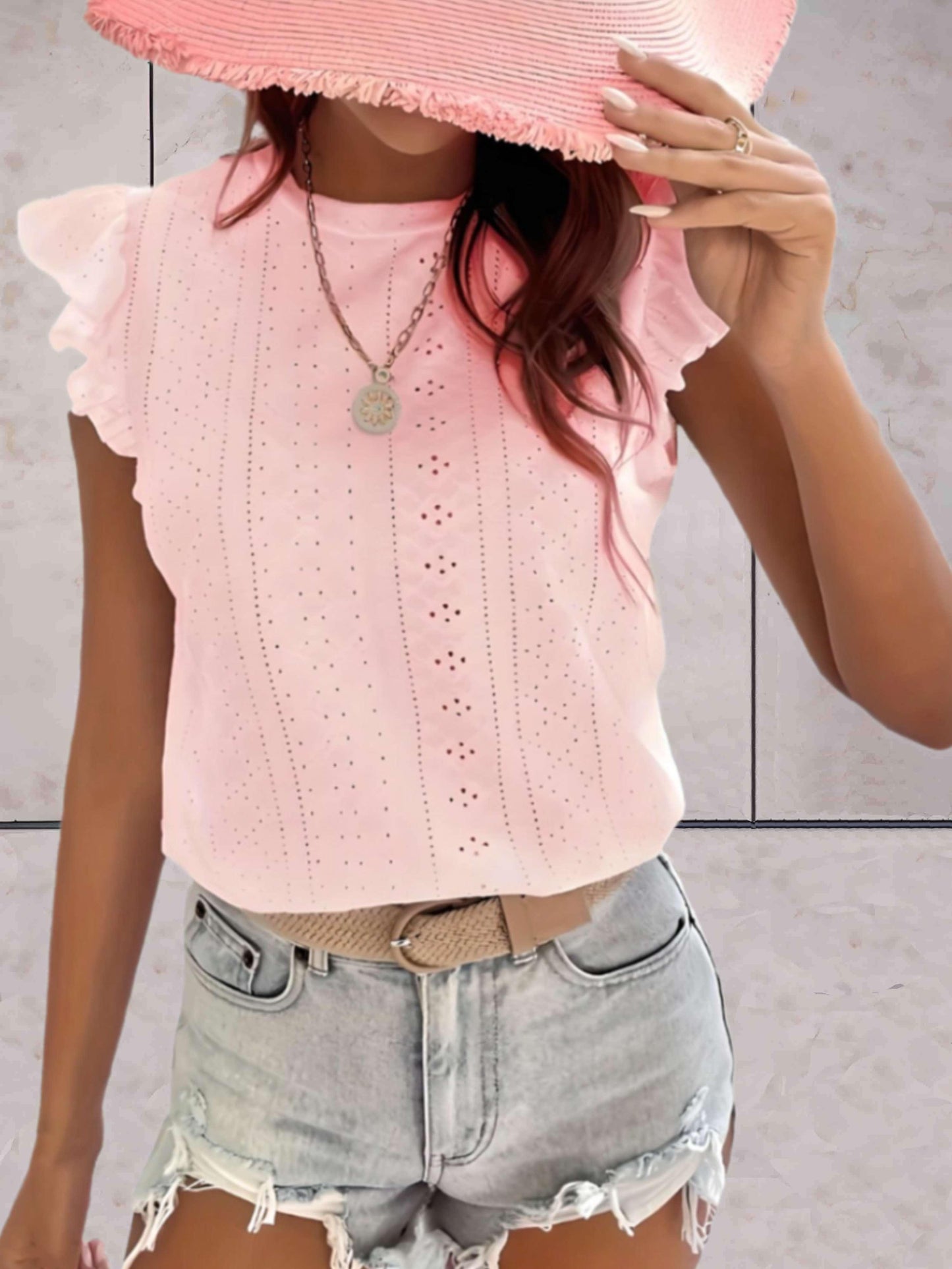 Katherine | Ärmelloses Rüschen-Top für Frauen