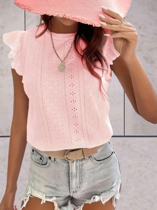 Katherine | Ärmelloses Rüschen-Top für Frauen