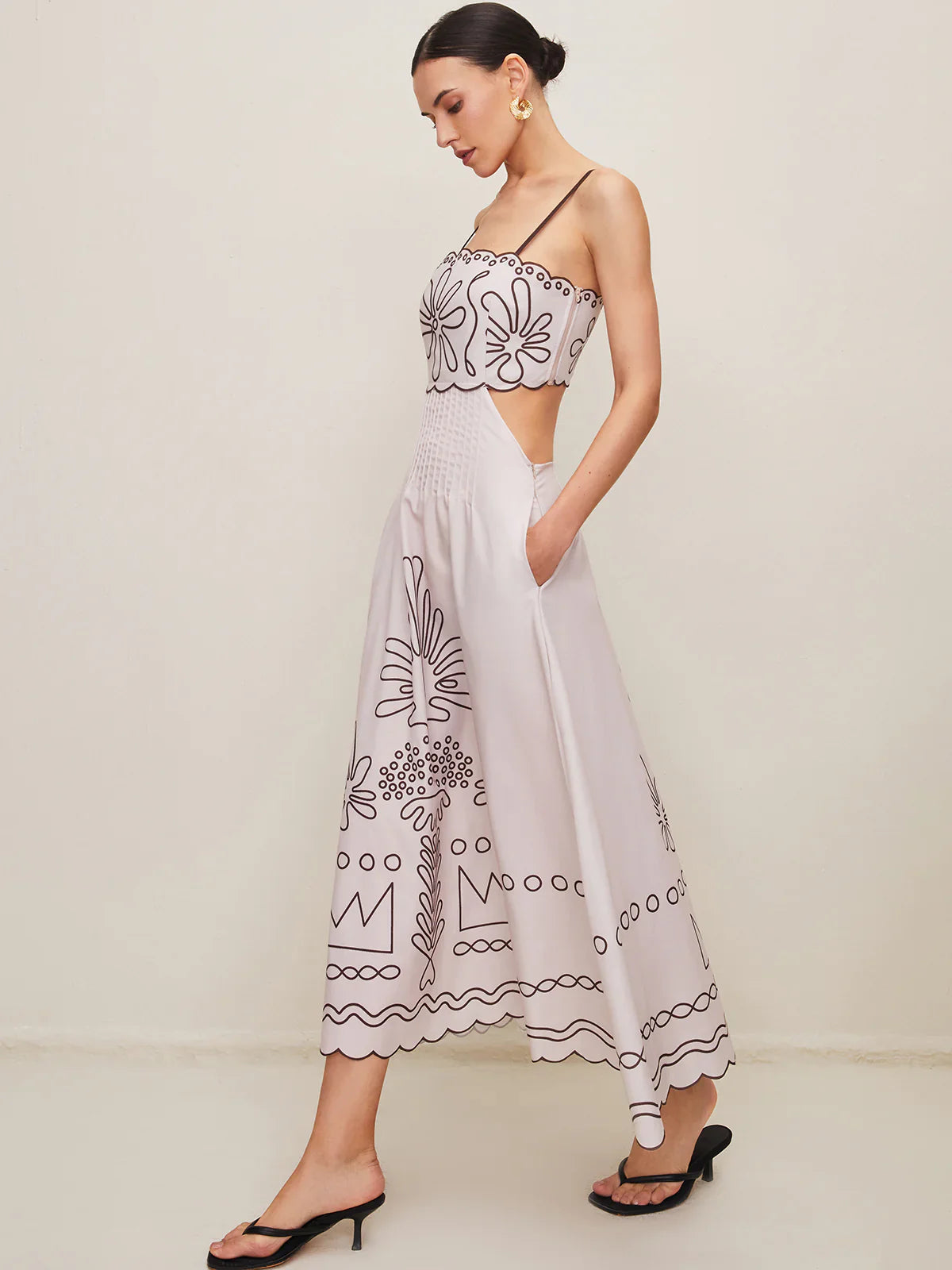 Darla | Elegantes langes Kleid mit Trägern