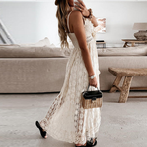Oceanna | Elegantes Boho Maxikleid - fließend & bequem