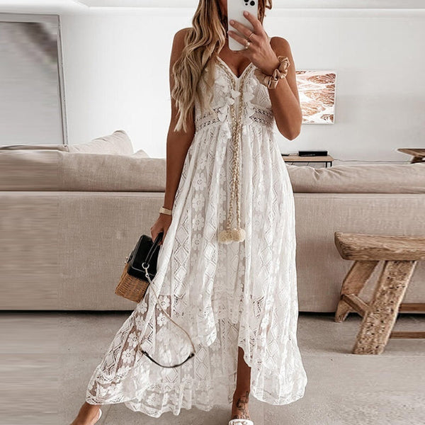 Oceanna | Elegantes Boho Maxikleid - fließend & bequem