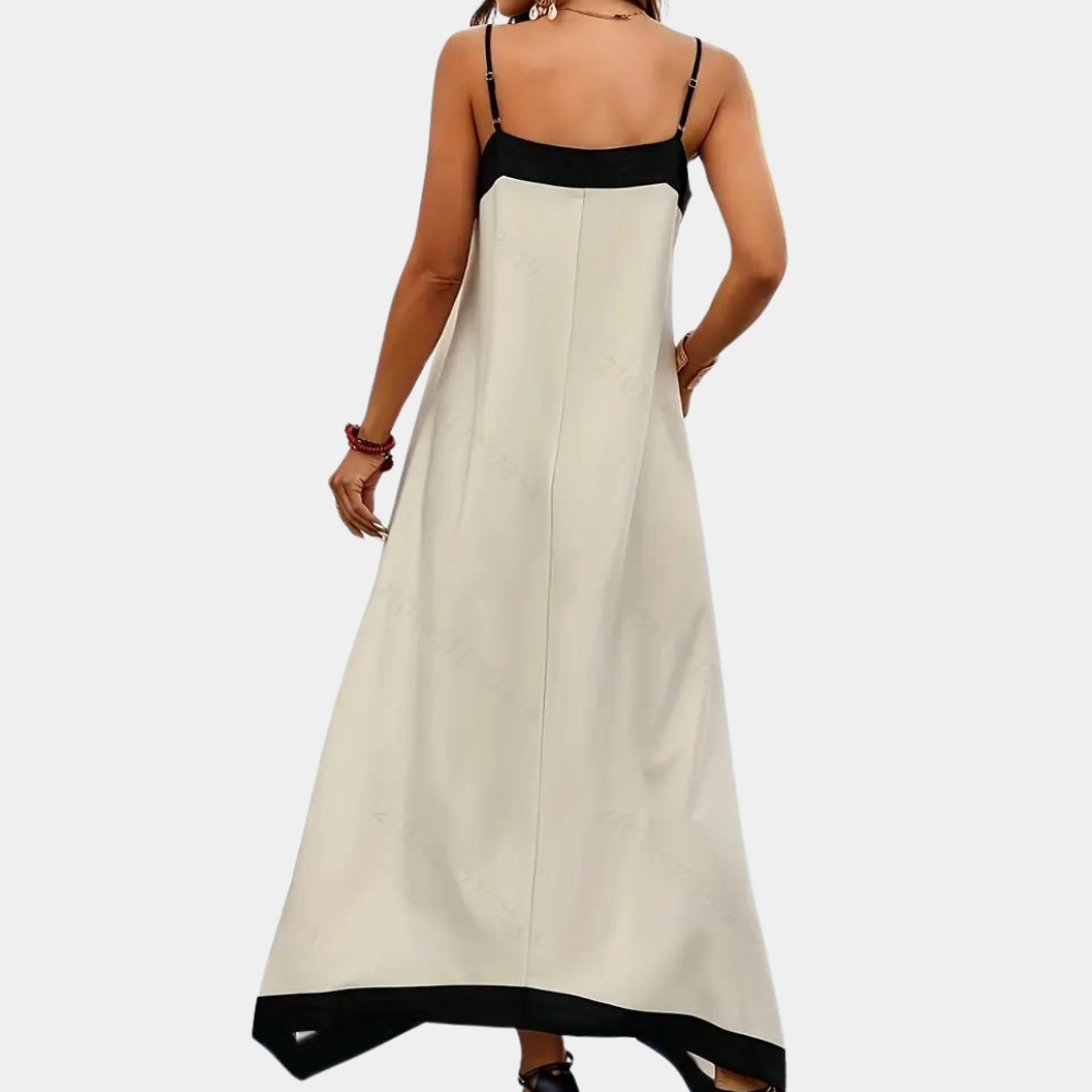 Jasmine | Damen-Maxi-Kleid mit V-Ausschnitt