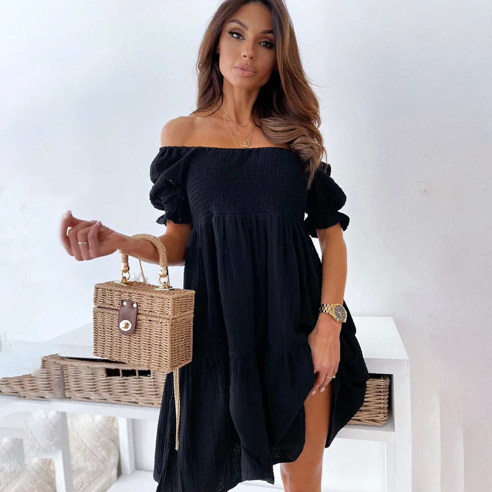 Ciara | Off-the-Shoulder Sommerkleid für Frauen