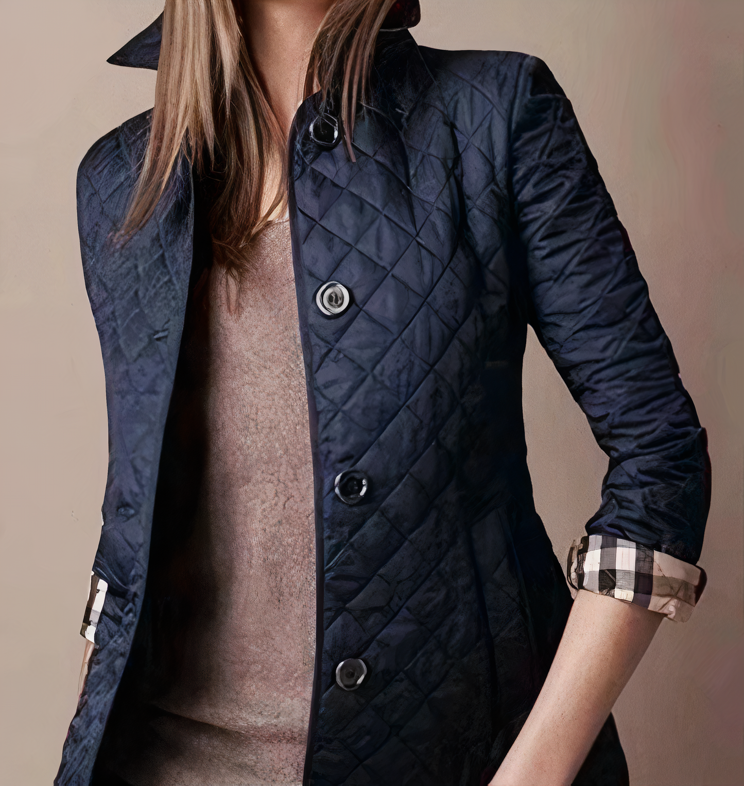 Evelyn - Seiden-Baumwoll-Jacke für Fraue