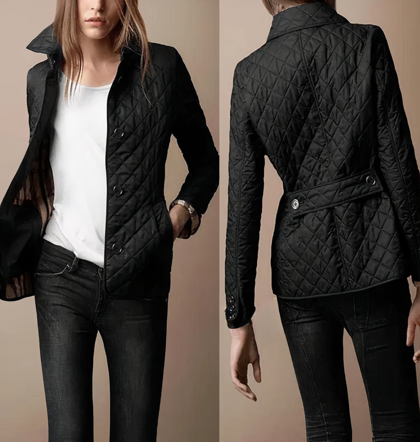 Evelyn - Seiden-Baumwoll-Jacke für Fraue
