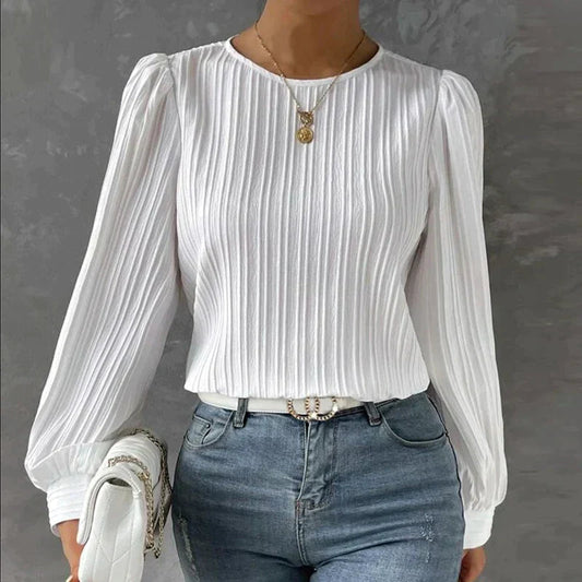 Charmaine - Elegante weiße Bluse