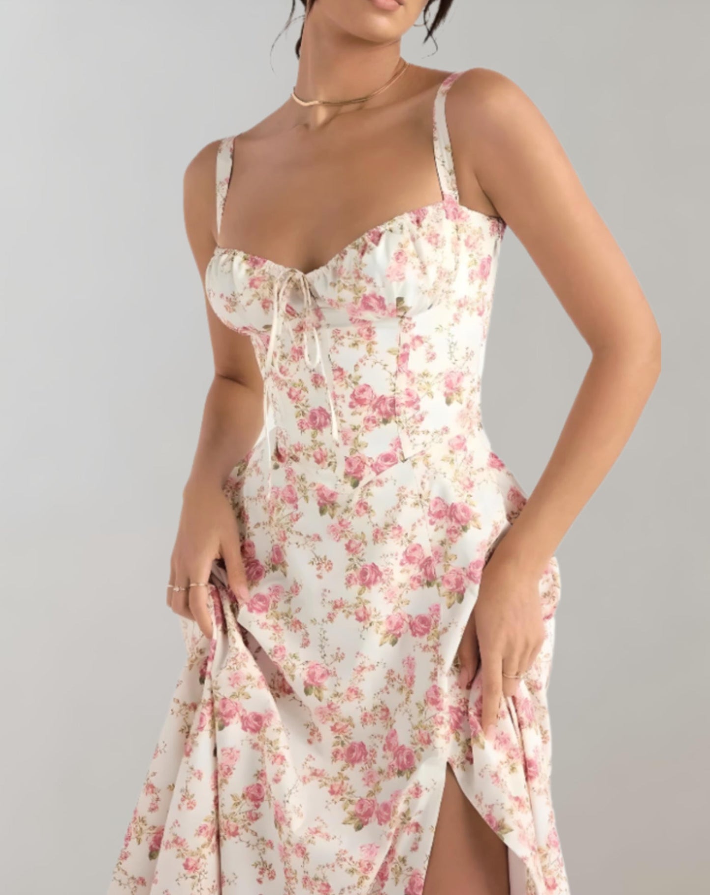 Faith | Damen Sommerkleid mit V-Ausschnitt