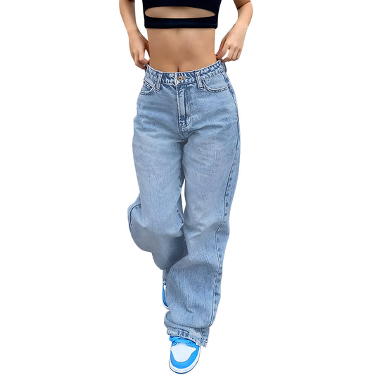 Wendy | Baggy Chic Denim-Hosen