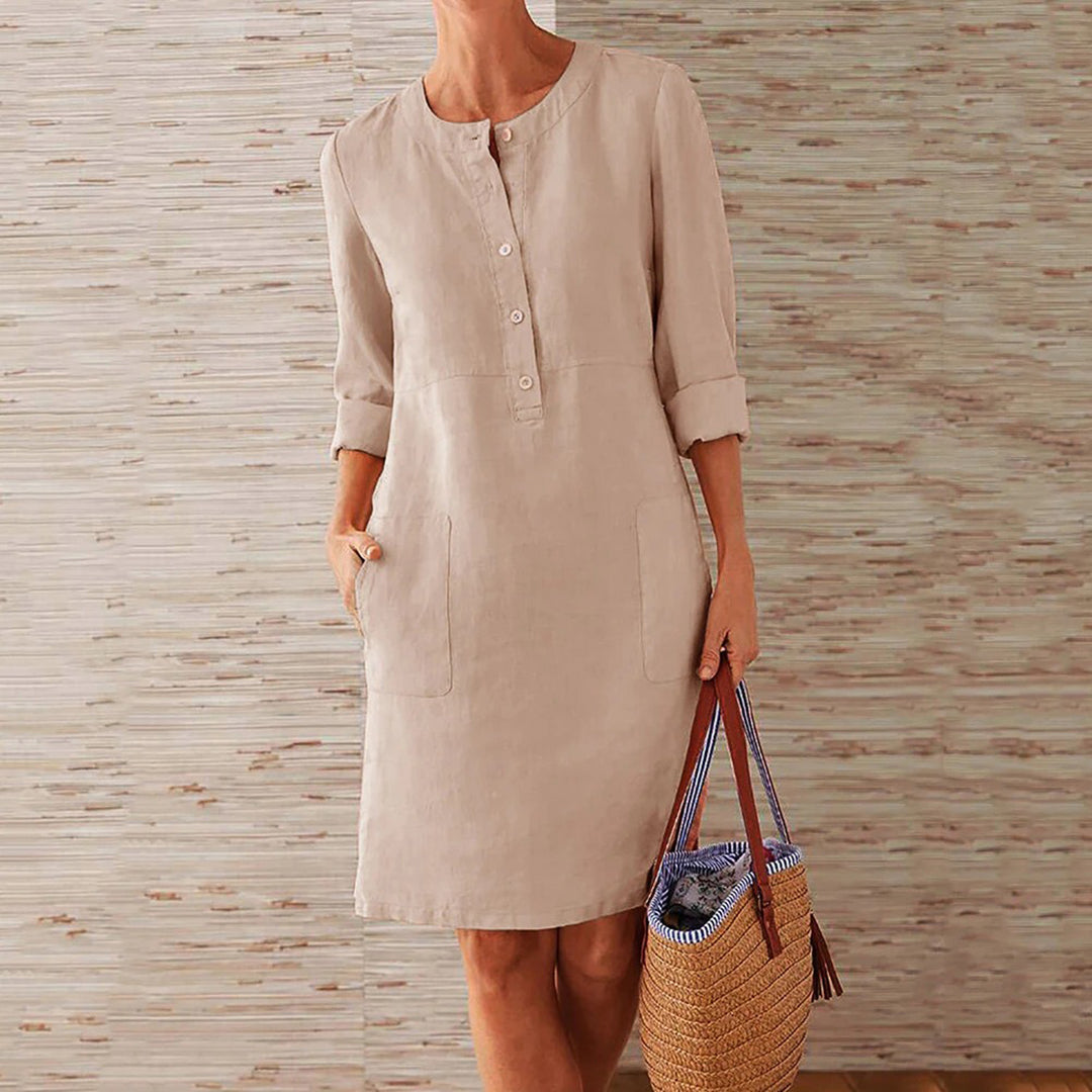Quinn - Elegantes und fließendes Kleid mit lockerer Passform für Frauen