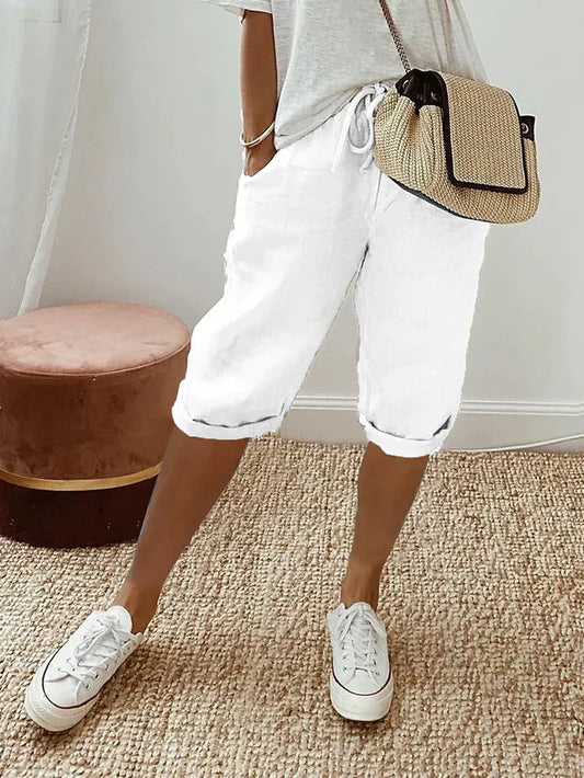 Elena | Shorts für Frauen Baumwolle & Leinen