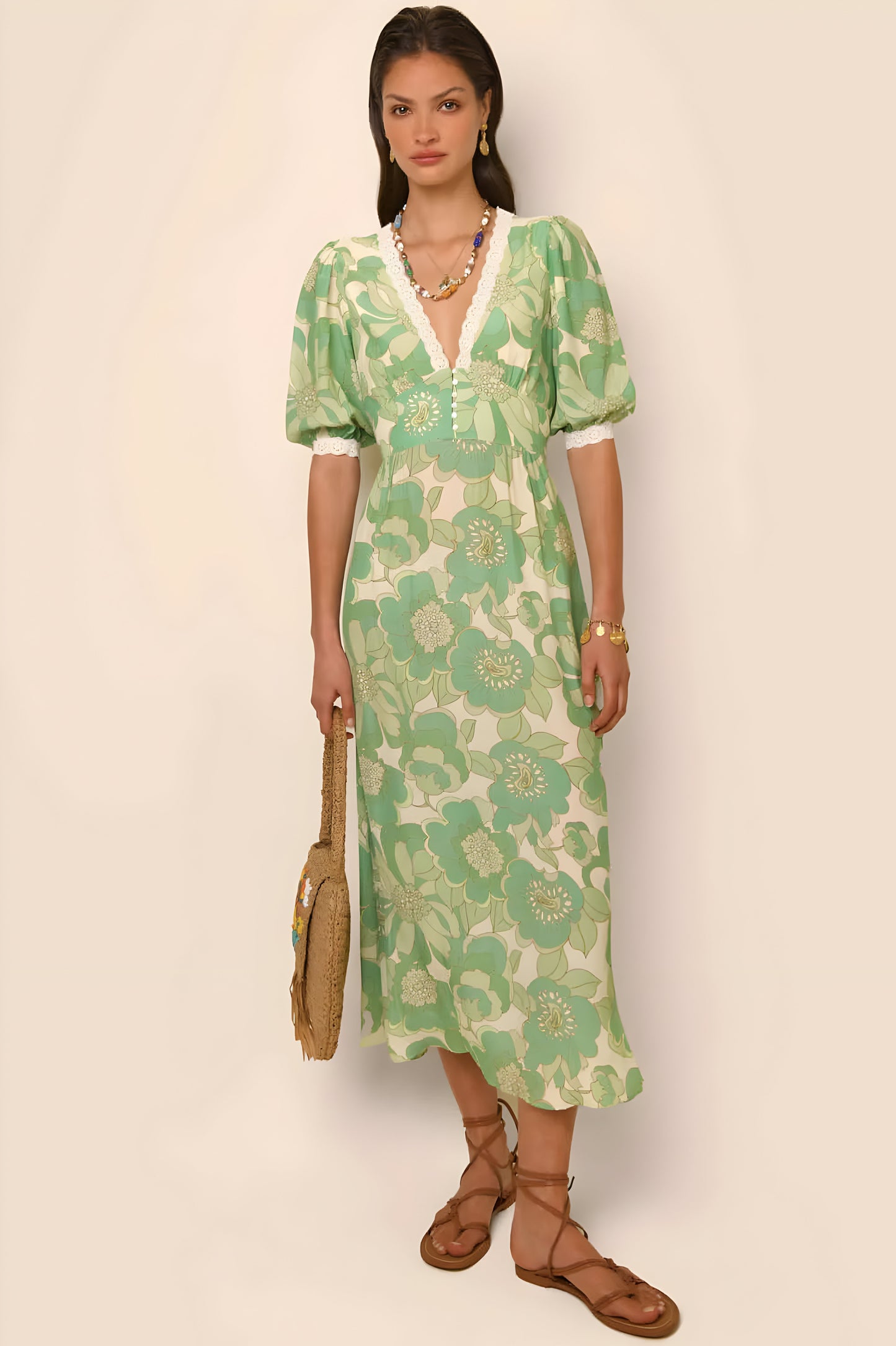 Blakely | Damen Sommerkleid mit Rundhalsausschnitt