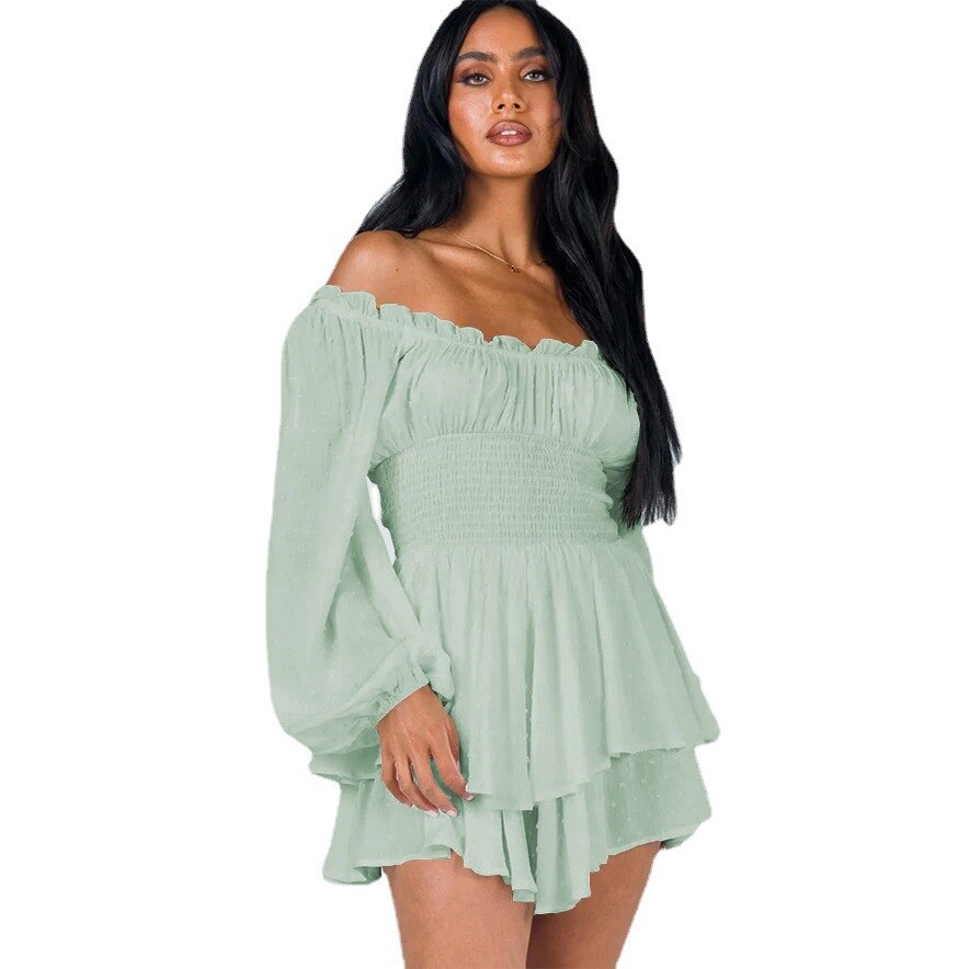 Claudia | Elegantes schulterfreies Sommerkleid für Frauen