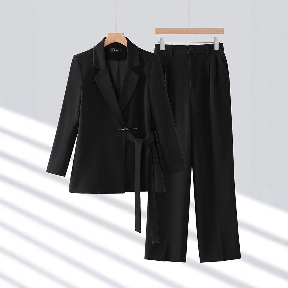 Adelie - Elegantes Set aus Blazer und Hose mit weitem Bein