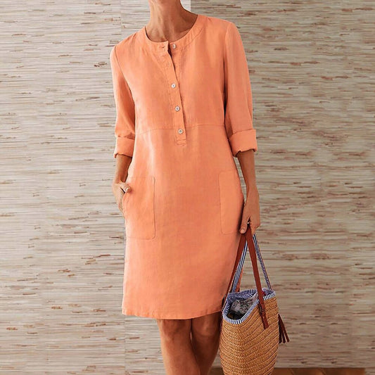 Quinn - Elegantes und fließendes Kleid mit lockerer Passform für Frauen