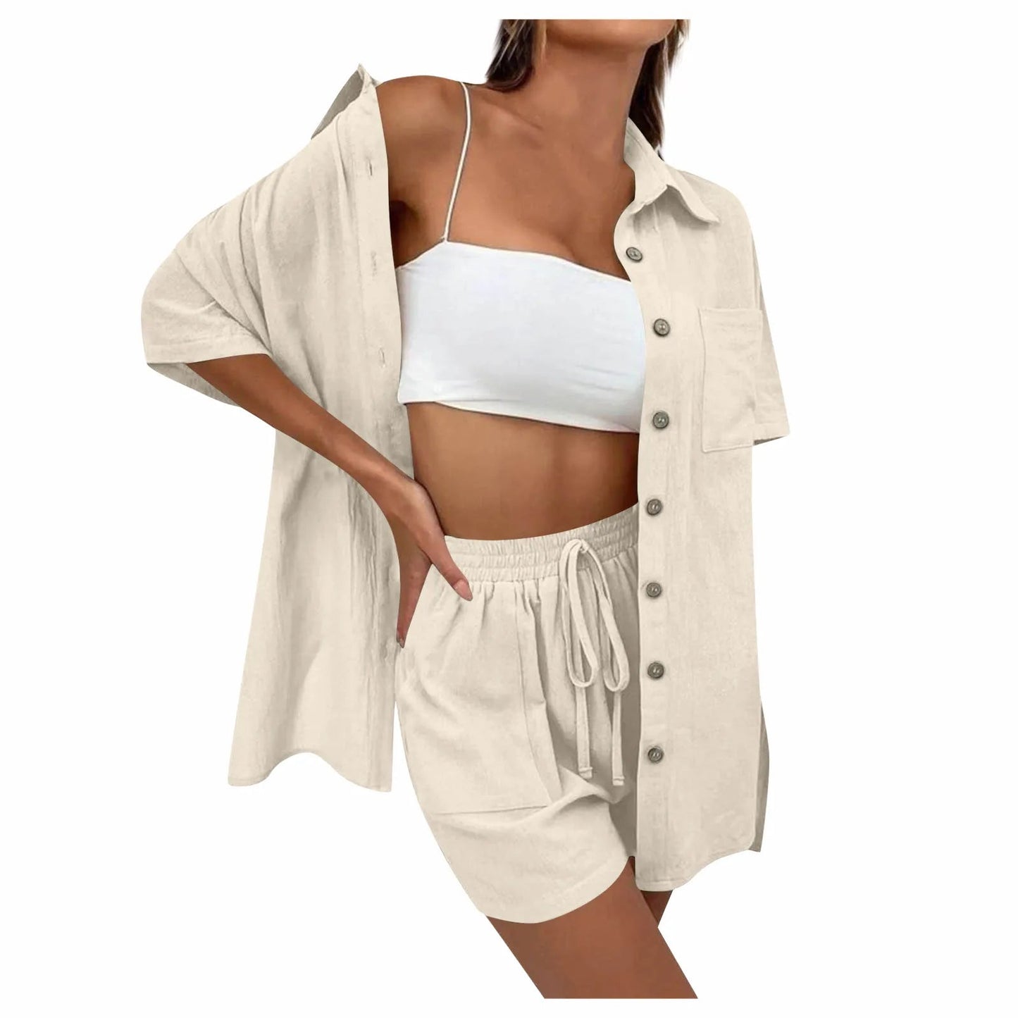 Lucia | Bequemes, lockeres Top und lässiges Short-Set
