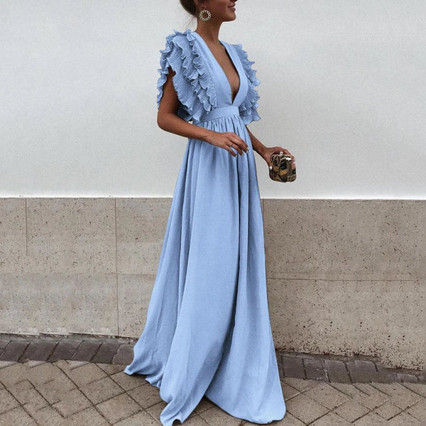 Clara | Elegantes Kleid mit gerafften Ärmeln