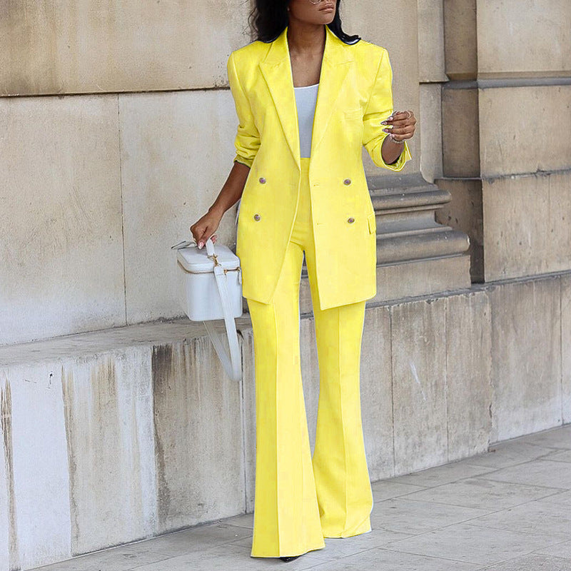 Kyla - Elegantes Set mit Blazer und Hose mit weitem Bein