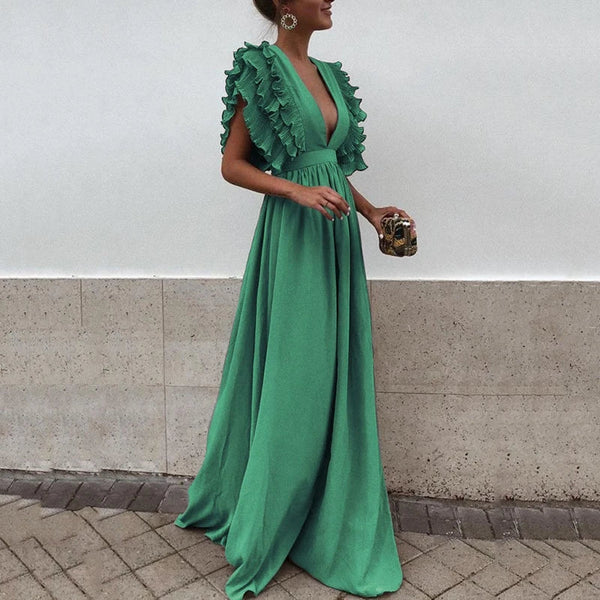 Clara | Elegantes Kleid mit gerafften Ärmeln