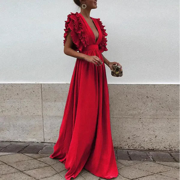 Clara | Elegantes Kleid mit gerafften Ärmeln