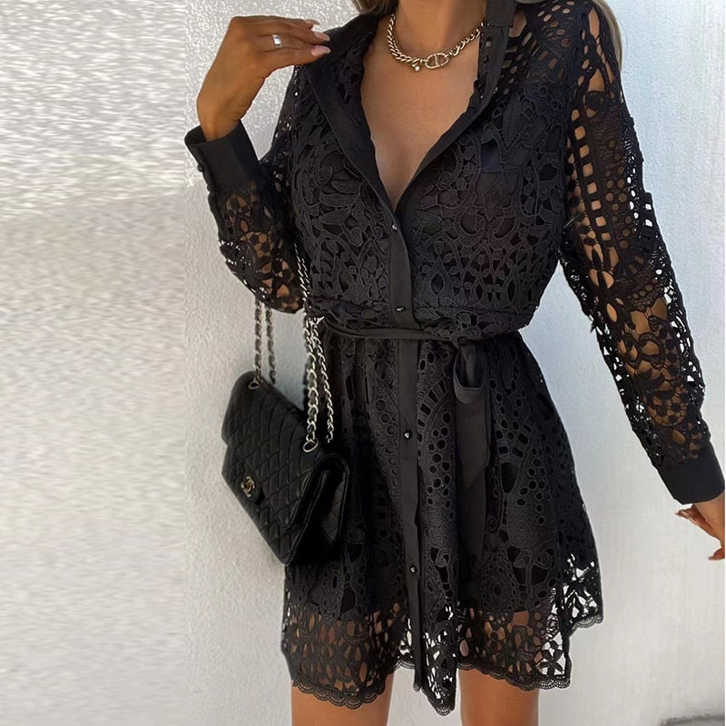 Caroline - Elegantes und bequemes Spitzenkleid für Frauen